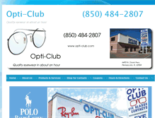 Tablet Screenshot of opti-club.com